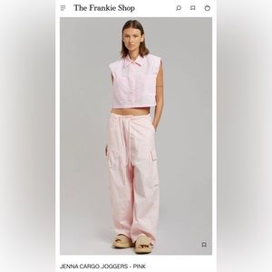 THE FRANKIE SHOP- JENNA CARGO JOGGERS - PINK